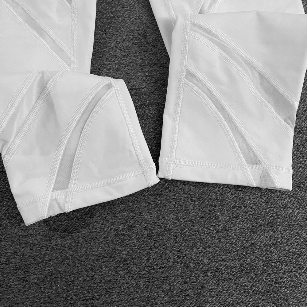 𝑺𝑶𝑳𝑫~ Lululemon Wunder Under HR Legging Mesh White - Picture 5 of 6